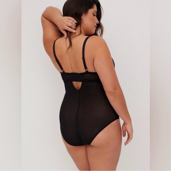 Torrid Black Mesh Strappy Bodysuit Size 3X or 4X - Picture 4 of 7